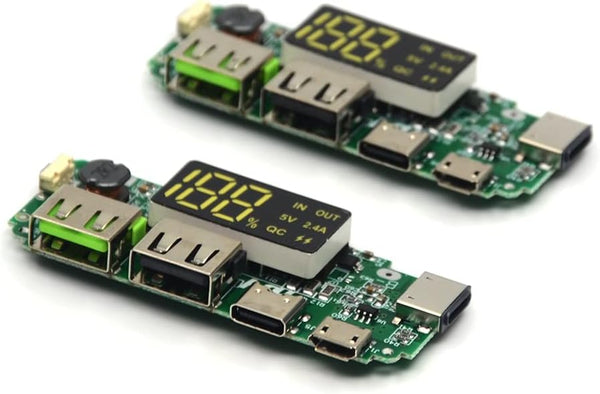 2PCS 186 50 Charging Board - Dual USB 5V 2.4A Mobile Power Bank Module for Lithium Battery Charger Board