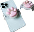Clamp-Type Pink Paw Shape Phone Grip Slide for Phones and Cases - Cute Sliding Cat Paw Holder, Kawaii Large 3D Dog Paw