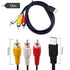 DUOYHIEL 5ft 3RCA USB to RCA Cable, USB Male to RCA Male Jack Splitter Audio Video Cable, Cord to Connect AV Adapter