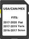 Navigation Map Update SD Card Compatible with Toyota Yaris iA-2017, Scion iA-2016, Fiat 124 (2017-2020)