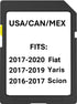 Navigation Map Update SD Card Compatible with Toyota Yaris iA-2017, Scion iA-2016, Fiat 124 (2017-2020)