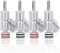 HiFi Banana Plugs Speaker Connectors, Screw Locking Rhodium Plated Banana Connector Jack for Speaker Cable