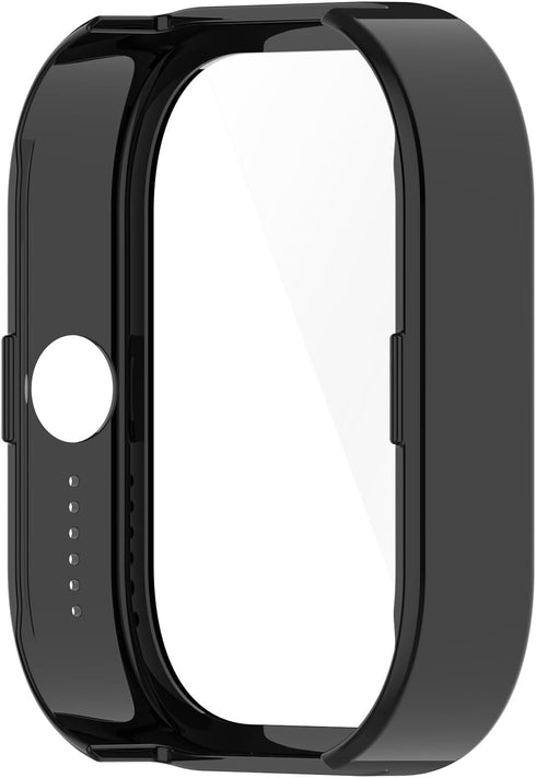 Case for CMF Watch Pro, PC Protective Cover with Tempered Glass Film for Smartwatch Accessories (Black)