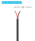 RCA to Bare Wire Speaker Cable 2 Pack, Bare Wire Cables to RCA Plugs Adapter for Speakers Amplifier Audio Video AV