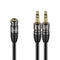 J&D Headphone Splitter 3.5mm Mic Audio Cable, 3.5mm Female to Dual 3.5mm Male Mic Splitter Cable for Cellphone,