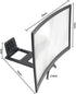 WOONEKY Phone Screen Magnifier - Curved Stand Holder