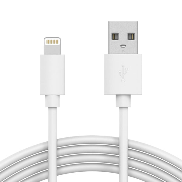 TALK WORKS 10ft Fast-Charge Lightning Cable - MFi-Certified for iPhone 14, 13, 12, 11 Pro/Max, AirPods - Heavy-Duty