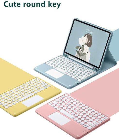Keyboard Cover with Mouse for Galaxy Tab S9+/S9 Plus 12.4 inch 2023 SM-X810/X816B/X818U, Slim Smart Detachable