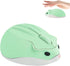 Wireless Mouse Cute Hamster Shape, Silent Click Portable Mobile Optical 1200DPI USB for PC Laptop