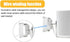 Shinar Metal Wall Mount for Sonos Era 100, Swivels 360° and Tilts -70°/+70°, Max Weight 12 kg (White)