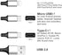 Multi Charging Cable, 10ft 2Pack Multi Phone Charger Cable Braided Universal 3 in 1 Charging Cord Extra Long Multiple USB Cable with USB C, Micro USB Port Connectors for Cell Phones and More by Puxnoin