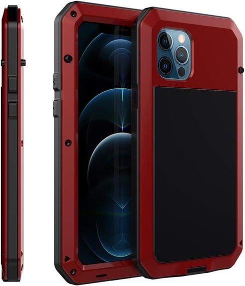 Marrkey for iPhone 12 Case, 360 Full Body Protective Heavy Duty Shockproof Tough Armour Case with Silicone Screen