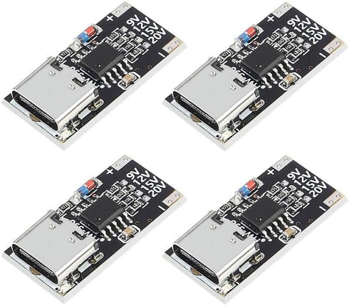 JUZITAO 4PCS USB-C PD Trigger Board Module PD/QC Decoy Board Fast Charge USB