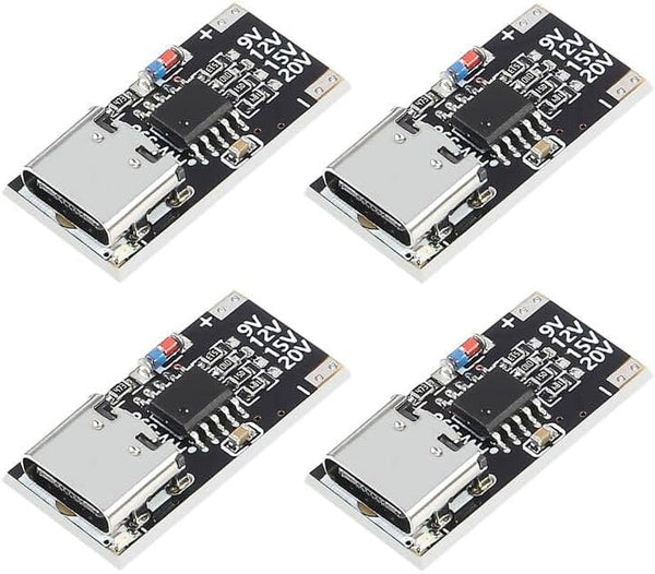 JUZITAO 4PCS USB-C PD Trigger Board Module PD/QC Decoy Board Fast Charge USB