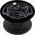 Black White Nature Mountain Camper Moon PopSockets Standard PopGrip