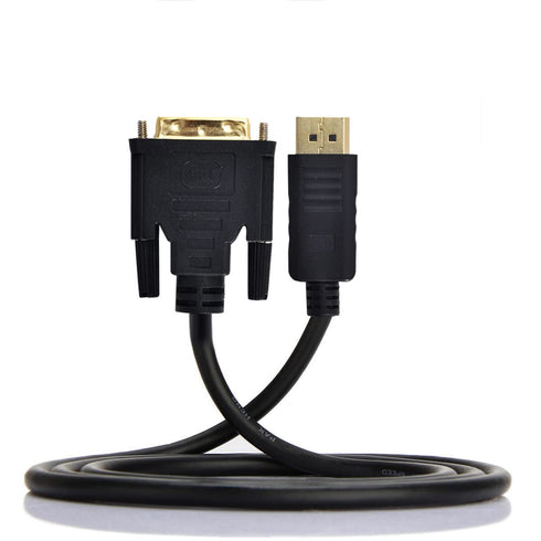 chenyang DisplayPort DP Male to DVI Male Single Link Video Cable 6ft 1.8m for 1080p DVI Monitor