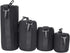 4PCS S M L XL Camera Lens Storage Bag, Portable Neoprene Black Elastic DSLR Lens Cover Pouch Set