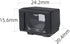 IAMDORE 28mm Camera Optical Viewfinder External Accessory Portable Spare Part Easy to Install PP Material Suitable
