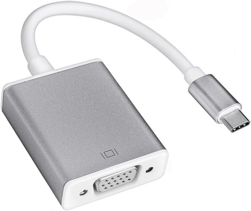 USB C to VGA Adapter, 1920x1200 Resolution, Plug & Play, Compatible with Mac OS, Windows, Chromebook, iPad Pro, Surface