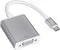 USB C to VGA Adapter, 1920x1200 Resolution, Plug & Play, Compatible with Mac OS, Windows, Chromebook, iPad Pro, Surface