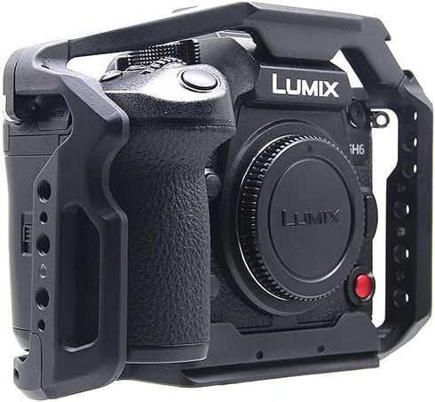 GH6 Cage for Panasonic Lumix GH6 Camera, Full Cage with Non Slip Silicone Mat