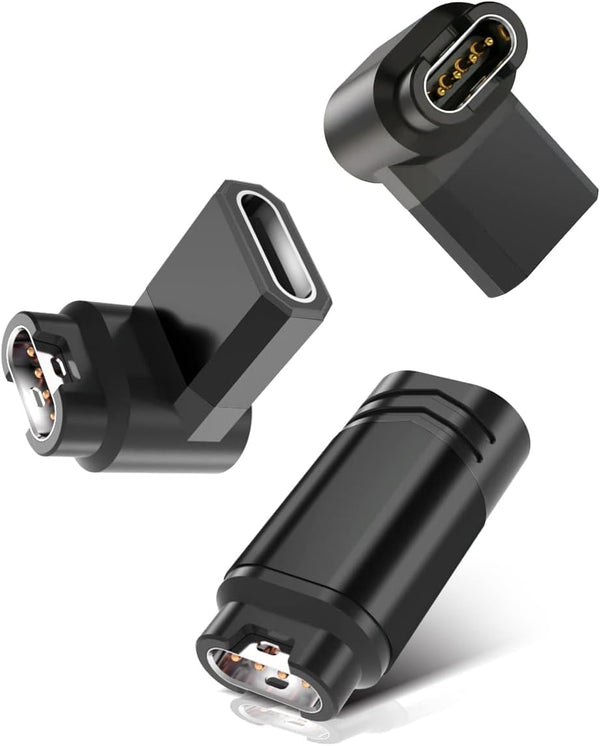 USB-C Charger Adapter for Garmin Watch 3Pack, Type C Charging Cable for Fenix 8 7 7S 7X 6 E Pro Solar, Forerunner