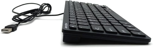 Mini Wired Keyboard (Korean-English) Ultra Thin and Light Portable 78 Keys USB Desktop, Laptop, Windows 7/8/10,