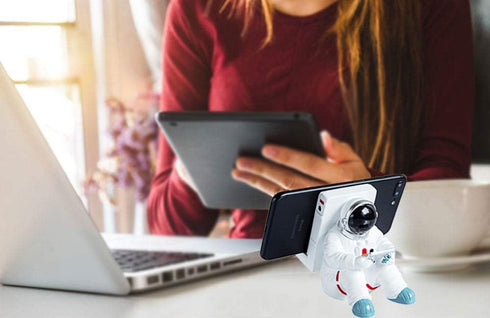 Creative Astronaut Phone Holder for Desk, Supporter for iPhone, iPad, Samsung Phone