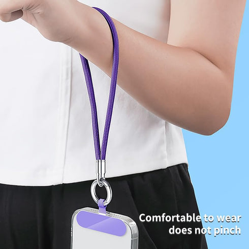 ZvveIIa 2 Pack, Phone Wrist Strap Anti-Drop Phone Lanyard with Connector Tab, Universal Detachable Phone Strap