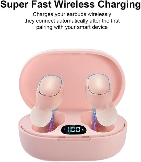 Acuvar Fully Wireless Bluetooth 5.0 Earbud Headphones, Rechargeable iPX4 Water & Sweat Proof w/ Microphone, Touch