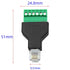 5Pcs RJ11 Male to 6 Pins Screw Terminal Block Adapter for Cat3 Telephone Handset Cords Extender, RJ12 6P6C Modular