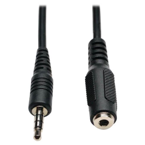 TRIPP LITE P318-006-MF 3.5mm Mini Stereo Audio 4 Position Headset Extension Cable, Black