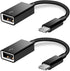 USB C to USB Adapter 2 Pack, USB Type C Male to USB A Female OTG Cable for iPhone 15 Pro Max, iPad, MacBook