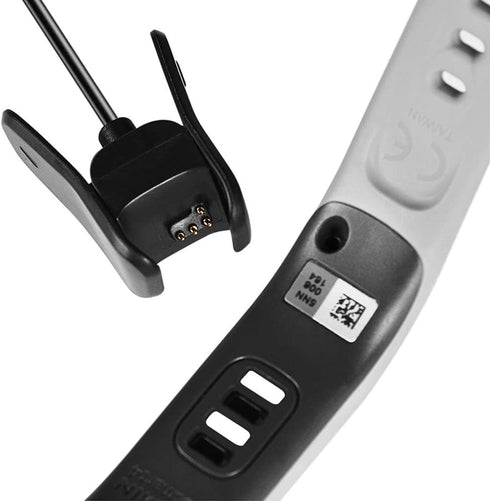 Garmin Vivosmart 4 Charger - Replacement Charging Data Cable Clip Cord (Black, 2-Pack) for Vivosmart 4.