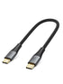 CableCreation 0.8FT Short USB C to USB C Cable 60W, Double-Braided, Compatible with iPhone 15, Galaxy S23, MacBook.