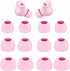 Replacement Silicone Ear Tips for Beats Studio Buds + / Fit Pro - 6 Pairs, S/M/L Sizes, Flexible Rubber Gel, Pink.
