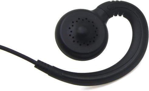 HKLN4455 HKLN4602 Earpiece with PTT Mic for Motorola Solutions Business Radios, Single Pin Shotr Cord Swivel Headset