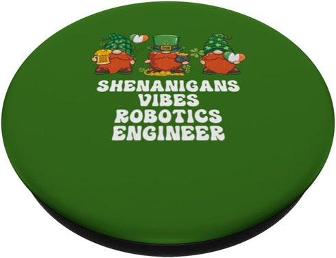 Robotics Engineer Gnomes St. Patricks Day PopSockets Standard PopGrip
