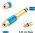 Tisino RCA to 1/4 Adapter, Gold Plated Pure Copper RCA Female to Quarter Inch Jack, 2 Pack