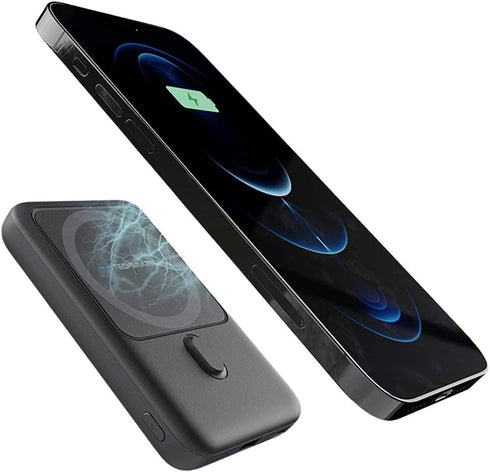 TECHSMARTER Magnetic Power Bank, 10,000mAh Wireless Portable Charger, 18W Fast Charging Battery Pack with USB-C,