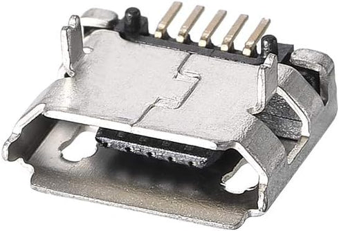 uxcell 30 PCS Micro USB Female Socket Connector Jack Port, 5-Pin DIP 180 Degree Replacement Adapter
