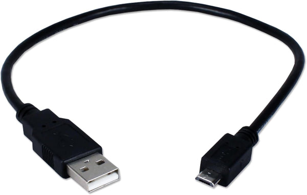 QVS USB Cable, 1 Ft, Black (CC2218C-01)