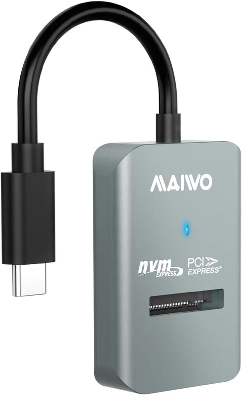 MAIWO M.2 NVMe to USB C Adapter, M.2 PCIe NVMe SSD Docking Station, USB3.2 GEN2x1 10Gbps Speed with UASP Trim, 4TB