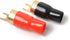 2 Pairs Connectors Adapters Crimp Barrier Spades Copper Gold Plated 0 Gauge Spade Terminal
