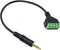 Poyiccot 3.5mm Speaker Wire Adapter - 3.5mm 4 Pole Stereo TRRS Male Jack to AV 4 Screw Terminal Block Cable