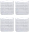 Battery Case for AA/AAA Batteries: Compact Portable Organizer Storage Case, Clear Protective Plastic for Home/Travel (4