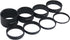 8PCS M48x0.75 Telescope Extension Tube Set,M48 Extension Tube Kit Length 3mm 5mm