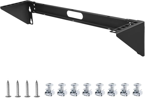 KishYa 2u Hinged Wall Mount Patch Panel Bracket, 2u Patch Panel Bracket, Vertical