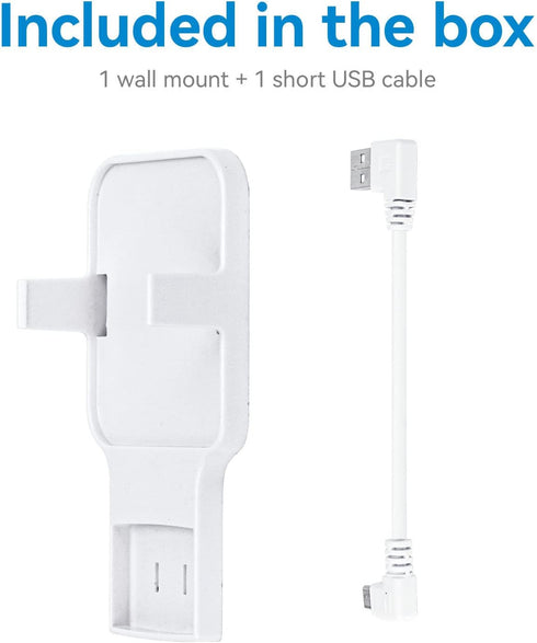 Outlet Wall Mount for Blink Sync Module 2, Bracket Holder for Blink Outdoor Camera with Easy Mount Short Cable