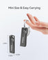128GB USB 3.0 Flash Drive, Slim Waterproof Metal Memory Stick, Portable Keychain Thumb Drive for PC - Gray